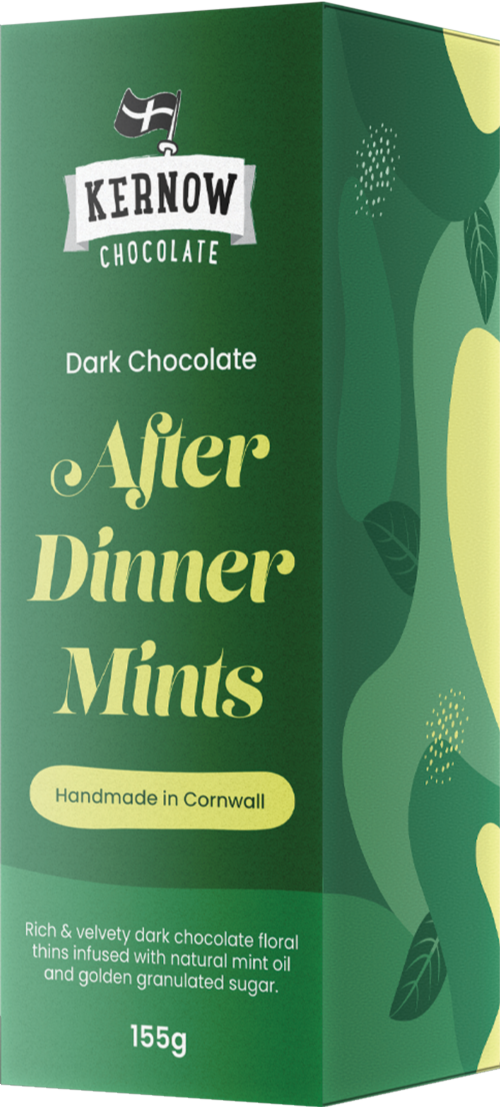KERNOW Dark Chocolate After Dinner Mints 155g (Pack of 12)