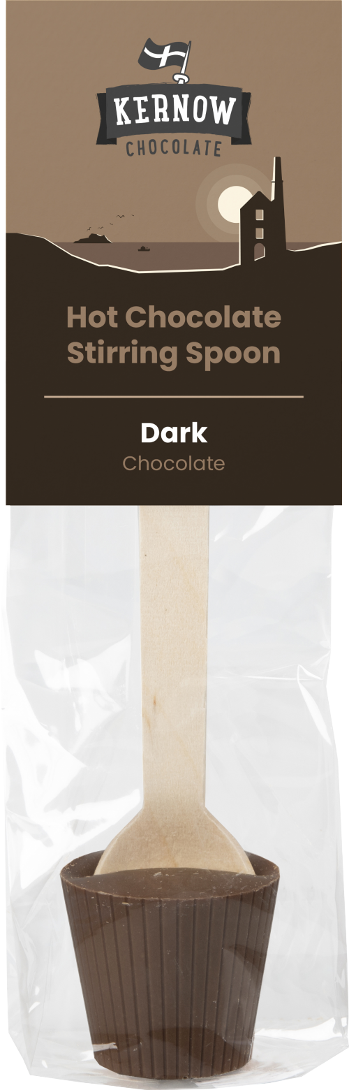 KERNOW Hot Chocolate Stirring Spoon - Dark 37g (Pack of 20)
