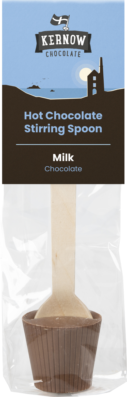 KERNOW Hot Chocolate Stirring Spoon - Milk 37g (Pack of 20)