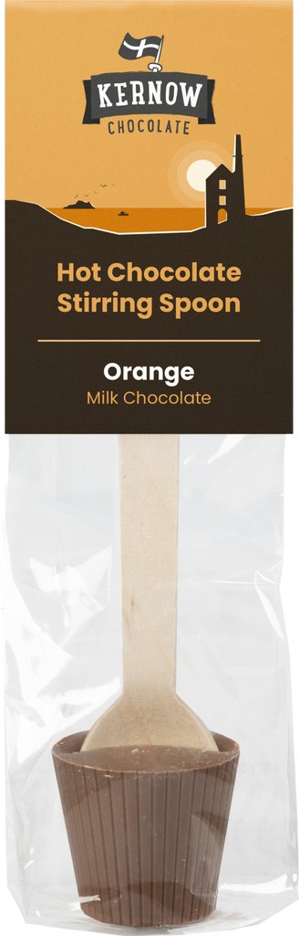 KERNOW Hot Chocolate Stirring Spoon - Orange 37g (Pack of 20)