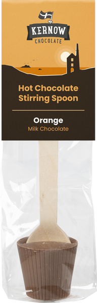 KERNOW Hot Chocolate Stirring Spoon - Orange 37g (Pack of 20)