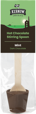 KERNOW Hot Chocolate Stirring Spoon - Dark Mint 37g (Pack of 20)