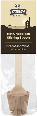 KERNOW Hot Chocolate Stirring Spoon - Creme Caramel 37g (Pack of 20)