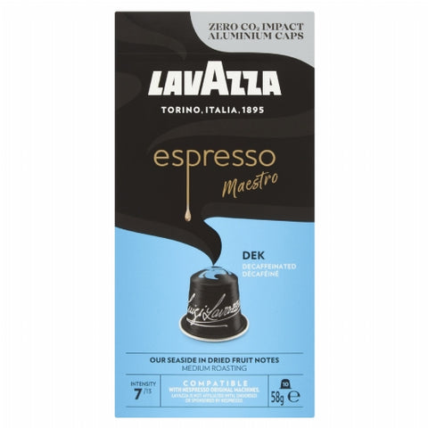 LAVAZZA Decaffeinated Nespresso Compatible Capsules 58g (Pack of 10)