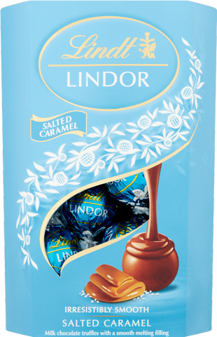 LINDT Lindor Salted Caramel Cornet 200g (Pack of 8)