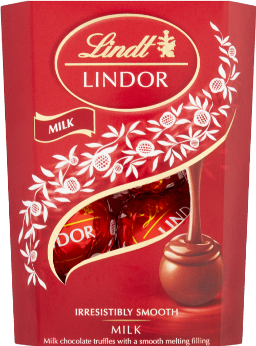 LINDT Lindor Milk Cornet 37g (Pack of 14)