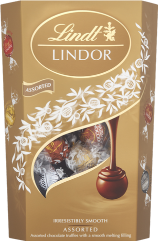 LINDT Lindor Assorted Cornet 337g (Pack of 6)