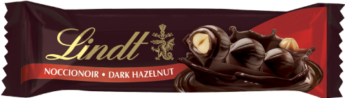 LINDT Noccionoir Dark Hazelnut Bar 35g (Pack of 18)