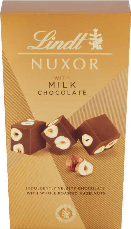 LINDT Nuxor Milk Chocolate 165g (Pack of 8)