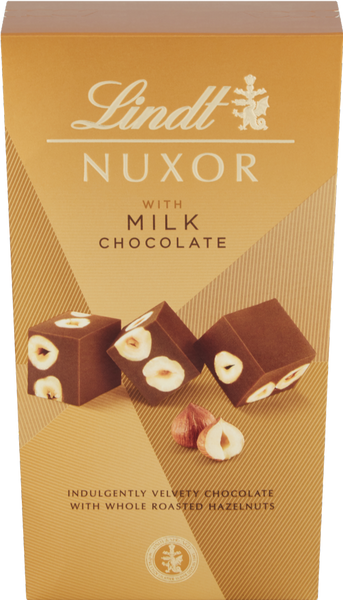 LINDT Nuxor Milk Chocolate 165g (Pack of 8)