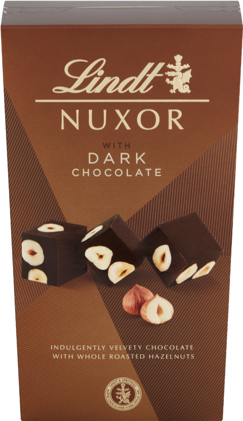 LINDT Nuxor Dark Chocolate 165g (Pack of 8)