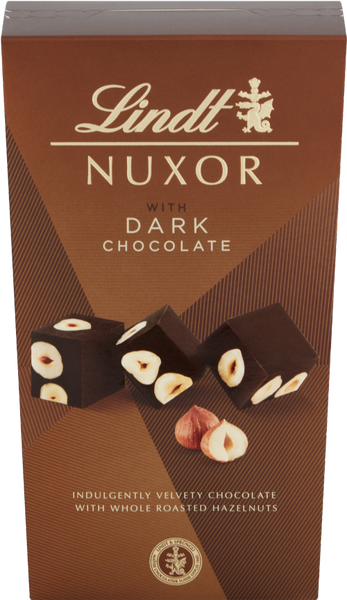 LINDT Nuxor Dark Chocolate 165g (Pack of 8)