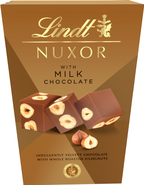 LINDT Nuxor Milk Chocolate 150g (Pack of 8)