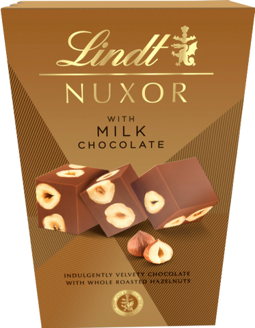 LINDT Nuxor Milk Chocolate 150g (Pack of 8)