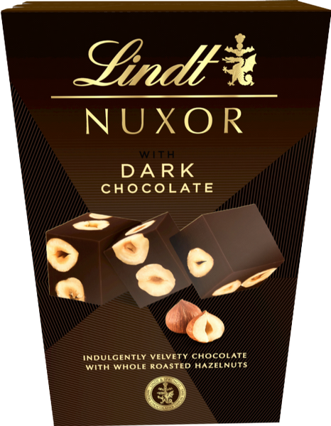 LINDT Nuxor Dark Chocolate 150g (Pack of 8)