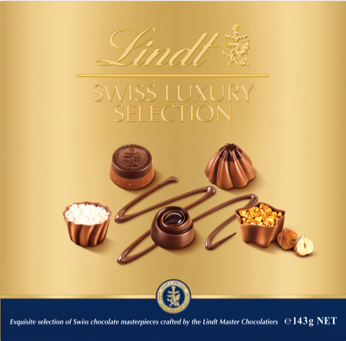 LINDT Swiss Luxury Selection 143g (Pack of 6)