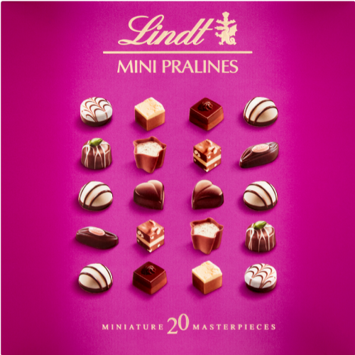 LINDT Mini Pralines 100g (Pack of 8)