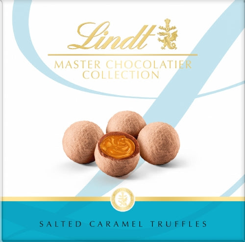 LINDT Master Chocolatier Salted Caramel Truffles 135g (Pack of 6)