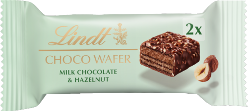LINDT Choco Wafer - Milk Chocolate & Hazelnuts 30g (Pack of 20)
