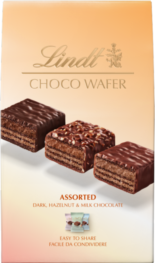 LINDT Choco Wafer - Assorted 138g (Pack of 8)