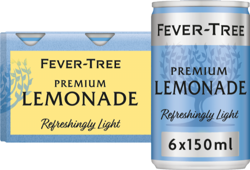 FEVER-TREE Light Lemonade - Cans (6x150ml) (Pack of 4)