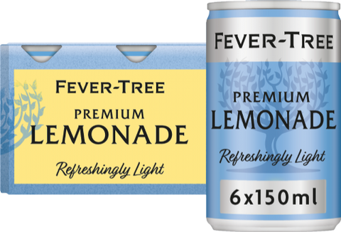 FEVER-TREE Light Lemonade - Cans (6x150ml) (Pack of 4)