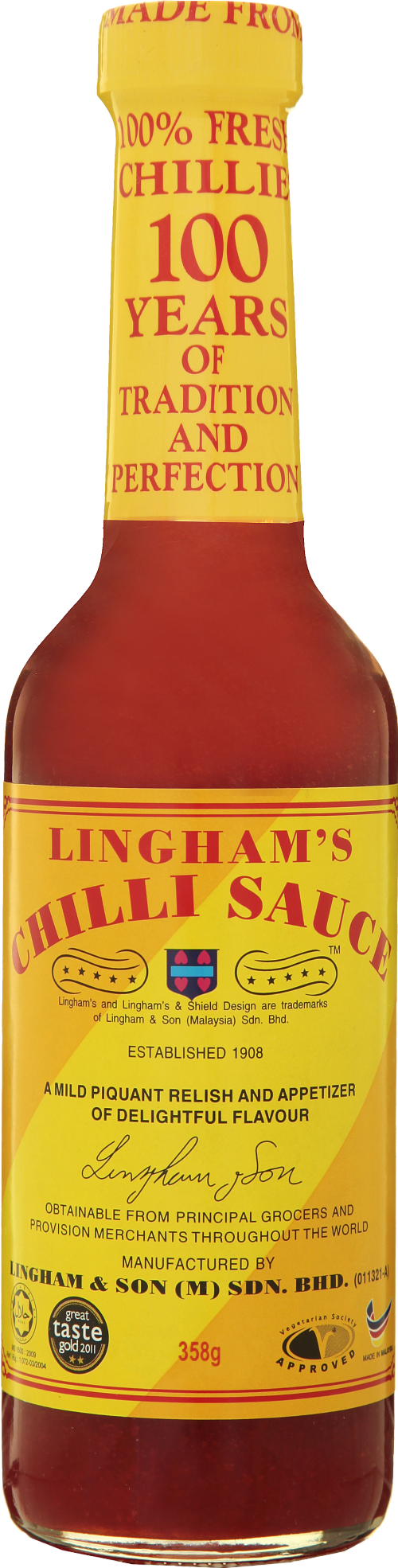 LINGHAM'S Chilli Sauce 358g (Pack of 6)