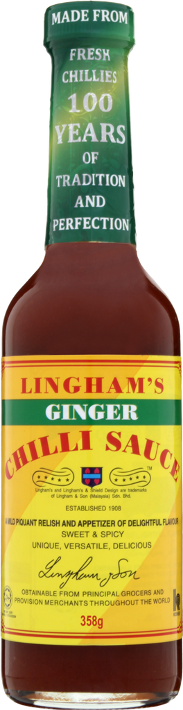 LINGHAM'S Ginger Chilli Sauce 358g (Pack of 6)