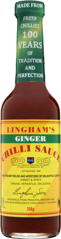 LINGHAM'S Ginger Chilli Sauce 358g (Pack of 6)