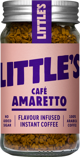 LITTLE'S Cafe Amaretto Flavour Instant Coffee 50g (Pack of 6)