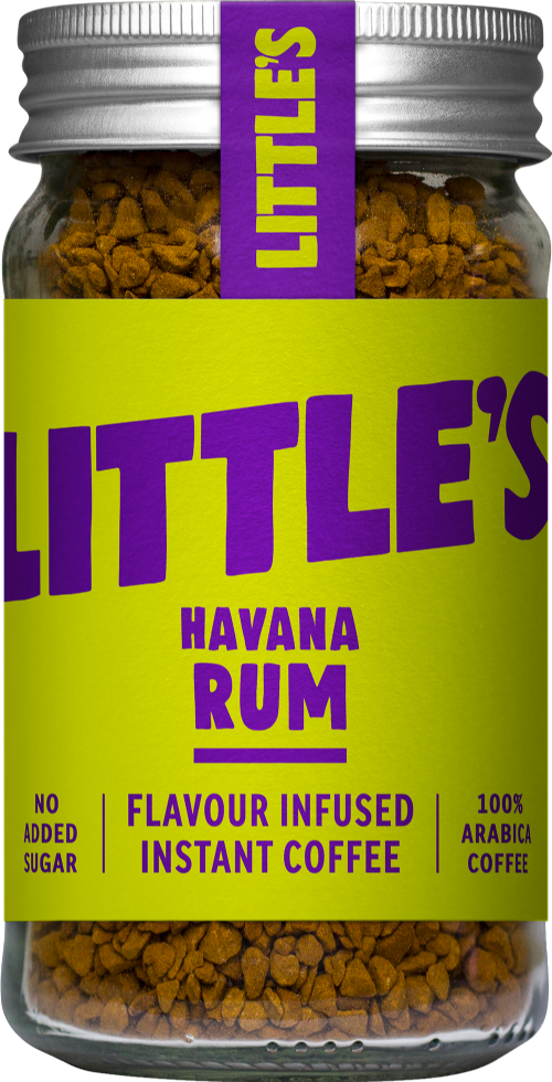 LITTLE'S Havana Rum Flavour Instant Coffee 50g (Pack of 6)