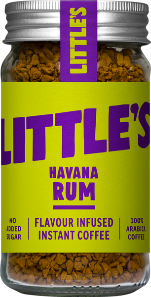 LITTLE'S Havana Rum Flavour Instant Coffee 50g (Pack of 6)