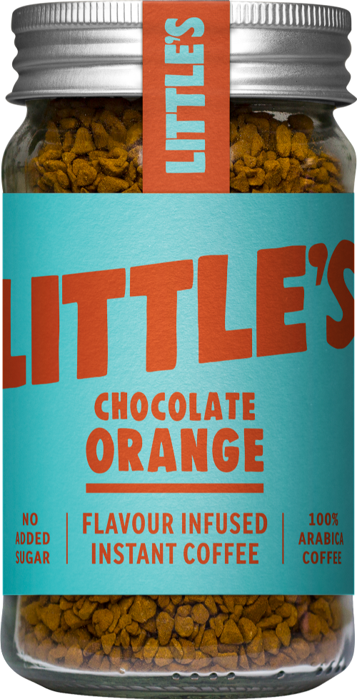 LITTLE'S Chocolate Orange Flavour Instant Coffee 50g (Pack of 6)