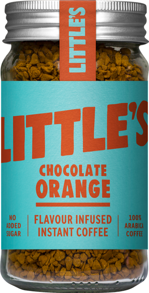 LITTLE'S Chocolate Orange Flavour Instant Coffee 50g (Pack of 6)