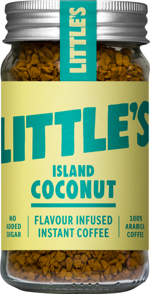 LITTLE'S Island Coconut Flavour Instant Coffee 50g (Pack of 6)