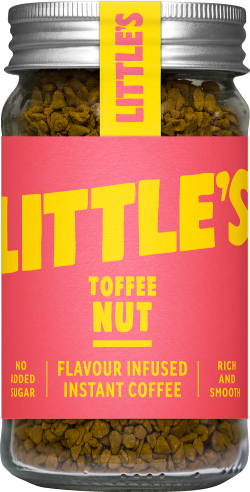 LITTLE'S Toffee Nut Flavour Instant Coffee 50g (Pack of 6)