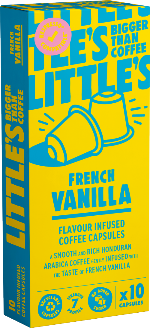 LITTLE'S French Vanilla Nespresso Compatible Capsules10x5.5g (Pack of 6)