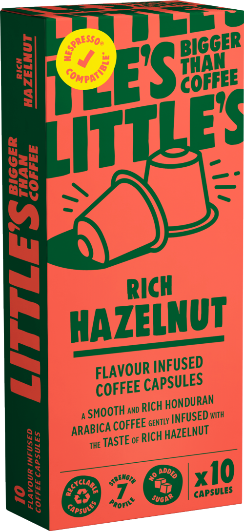 LITTLE'S Rich Hazelnut Nespresso Compatible Capsules 10x5.5g (Pack of 6)