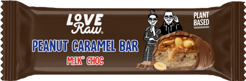 LOVERAW Peanut Caramel Bar 40g (Pack of 12)