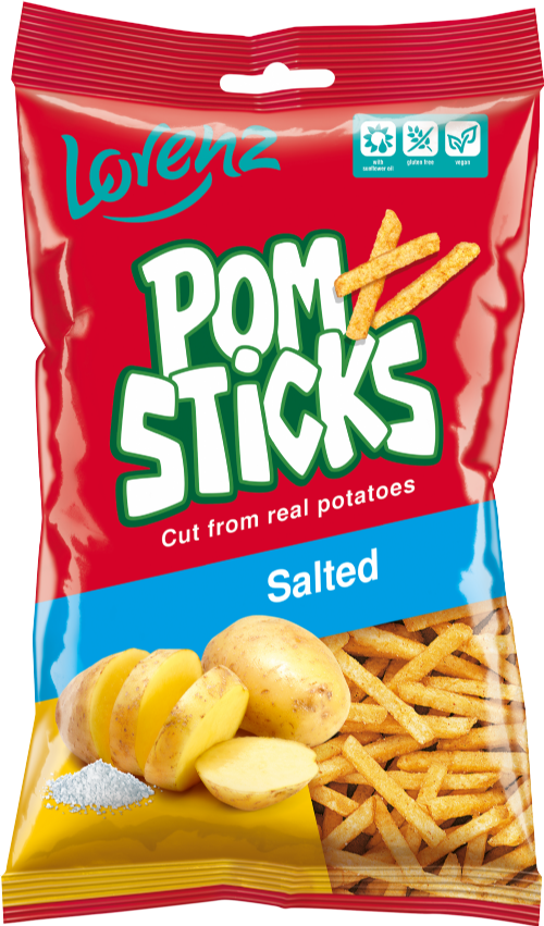 LORENZ Pomsticks - Salted 85g (Pack of 14)