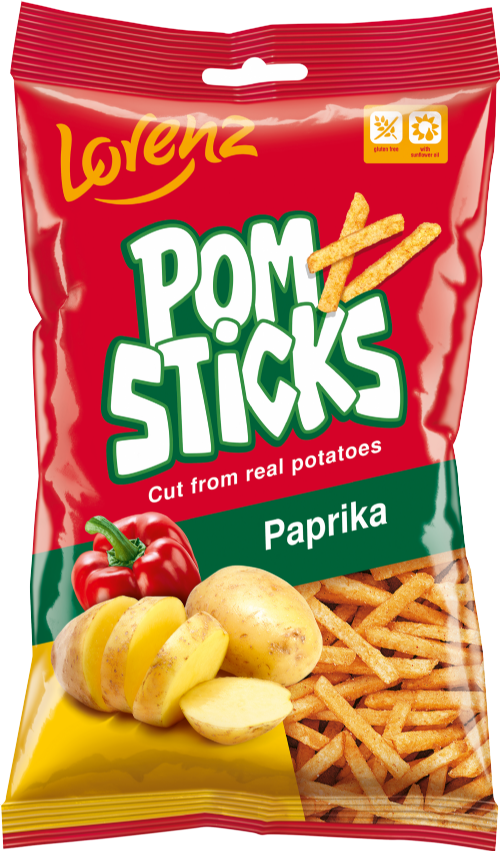 LORENZ Pomsticks - Paprika 85g (Pack of 14)