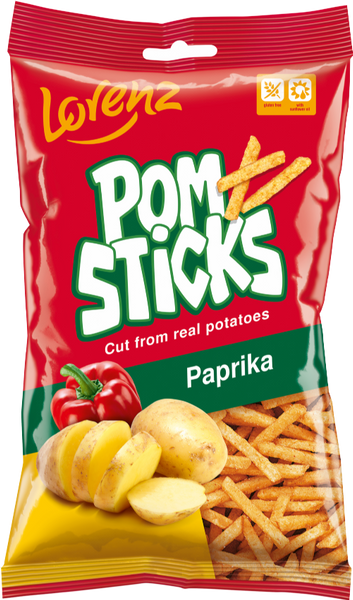 LORENZ Pomsticks - Paprika 85g (Pack of 14)