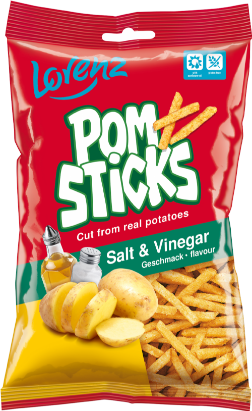 LORENZ Pomsticks - Salt & Vinegar 85g (Pack of 14)