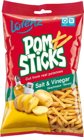 LORENZ Pomsticks - Salt & Vinegar 85g (Pack of 14)