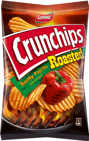 LORENZ Crunchips - Roasted Smoky Paprika 120g (Pack of 10)