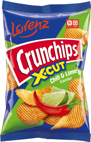LORENZ Crunchips - Chilli & Lime 130g (Pack of 10)