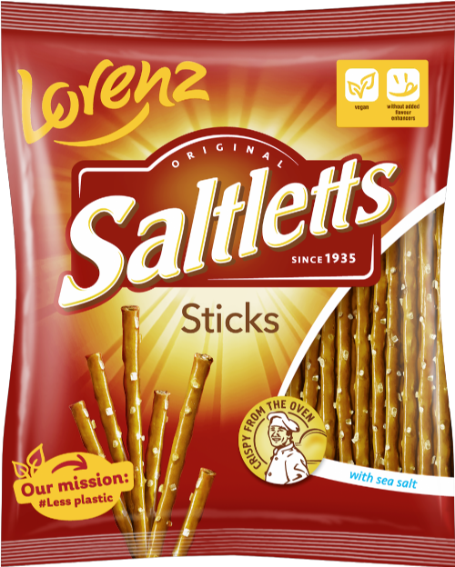 LORENZ Saltletts Sticks 150g (Pack of 18)