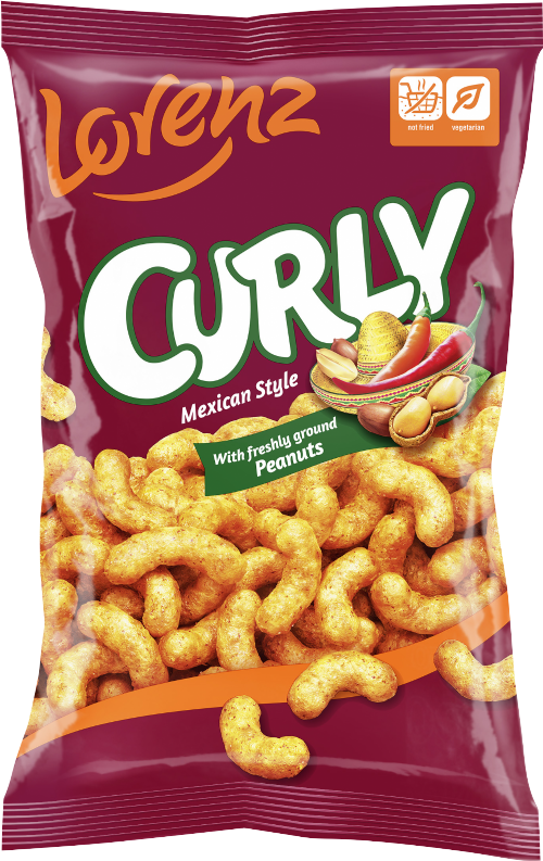 LORENZ Curly Mexican Snacks 100g (Pack of 14)