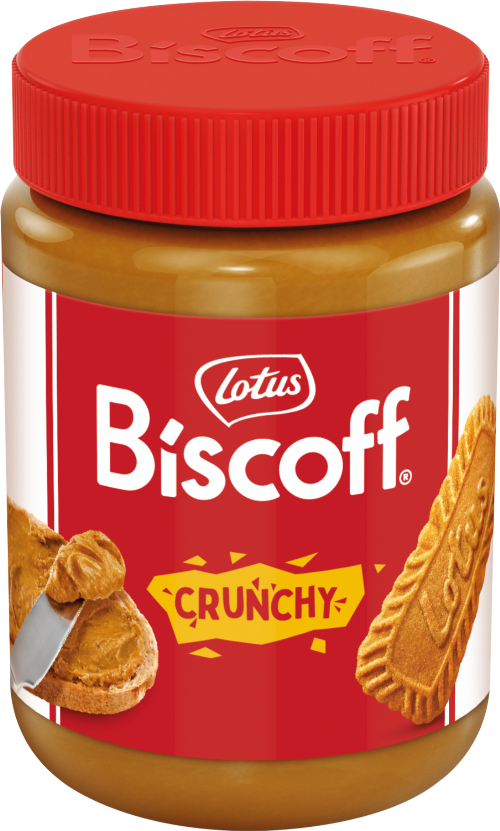 LOTUS Biscoff Crunchy Biscuit Spread 380g (Pack of 6)