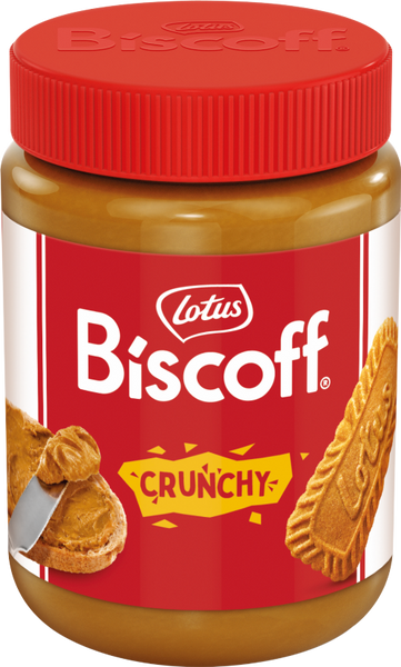 LOTUS Biscoff Crunchy Biscuit Spread 380g (Pack of 6)